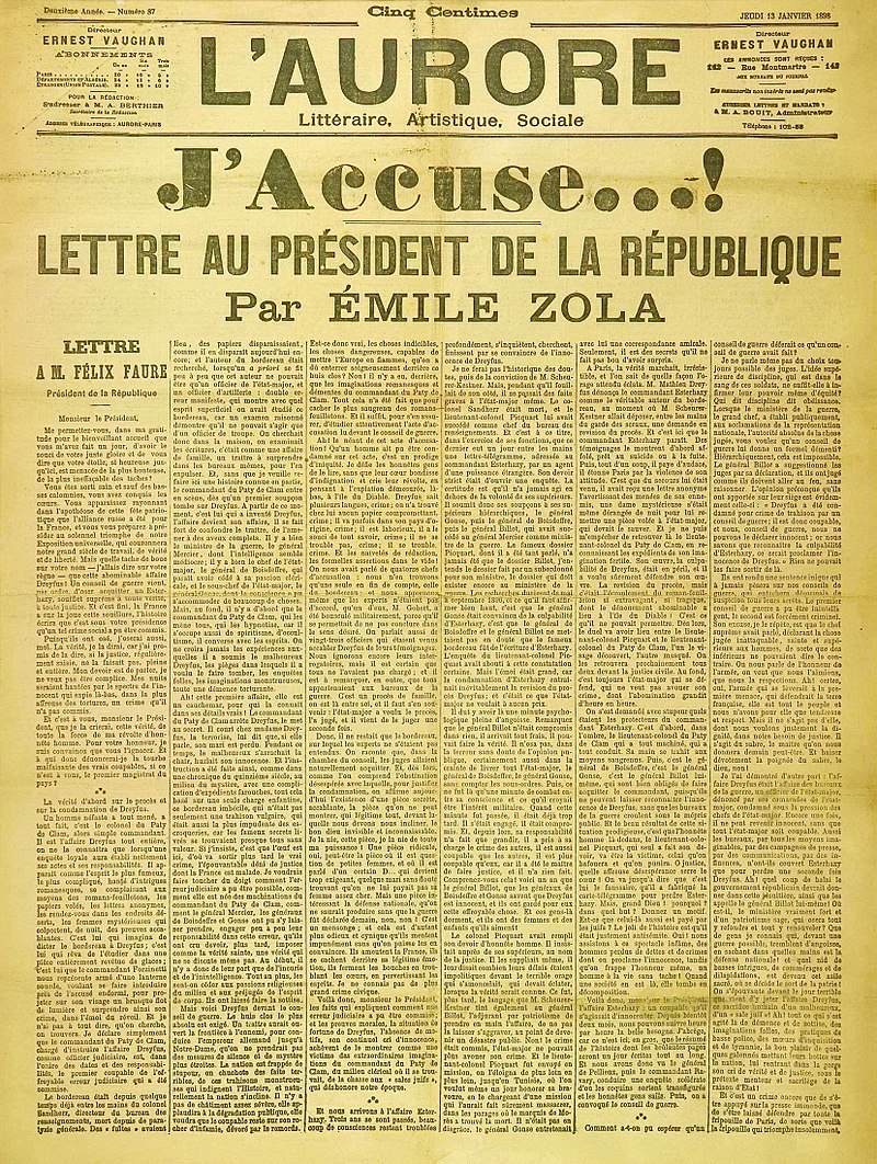 Emile zola jaccuse